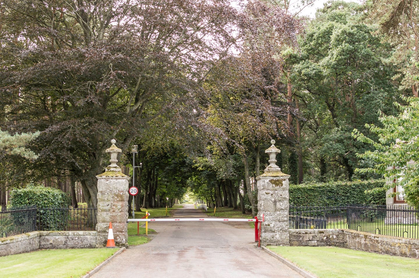 Eastern entrance to the Gordonstoun estate
