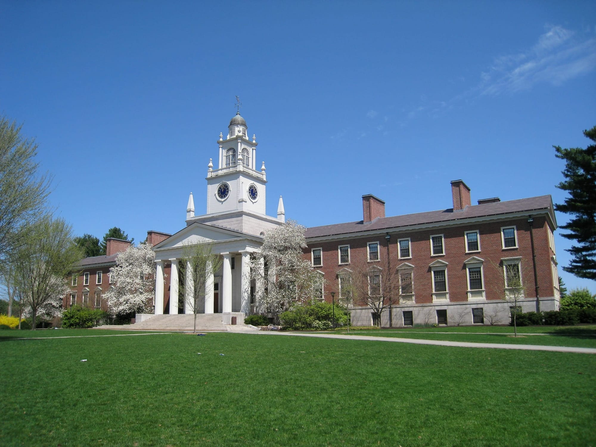 Front facade of Samuel Phillips Hall