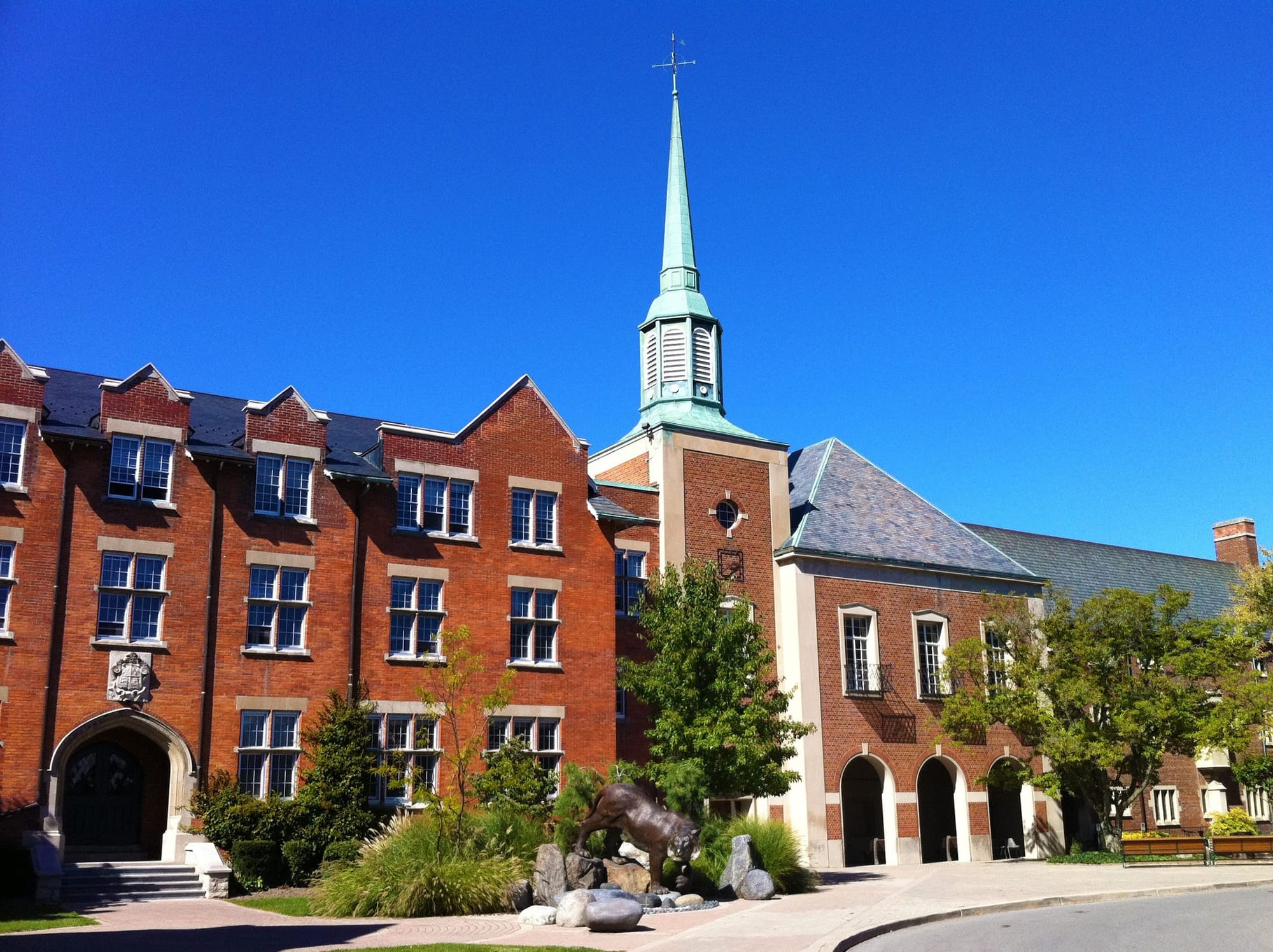 Exterior of the Upper School building at Ridley College